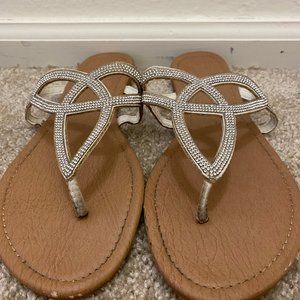 Silver Gemstone Sandal